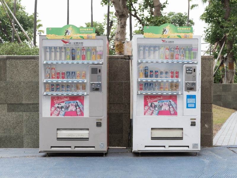 smart vending machine on hiking trail