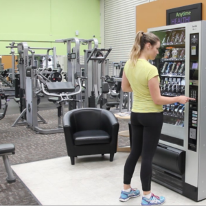 smart vending machine at the gym